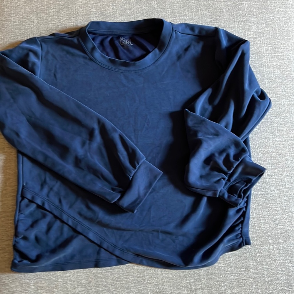 Navy blue XL Athleta girl sweatshirt